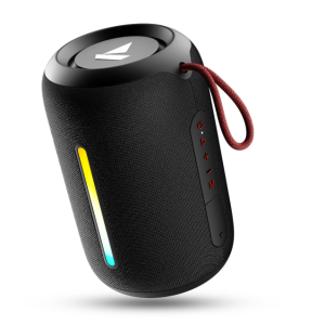 boAt Stone 352 Pro/Stone 358 Pro w/ 14W Signature Sound, Up to 12 Hours Playback, RGB LEDs, TWS Feature, Built-in Mic, BTv5.3, Free Music Streaming on JioSaavn Bluetooth Speaker (Raging Black)